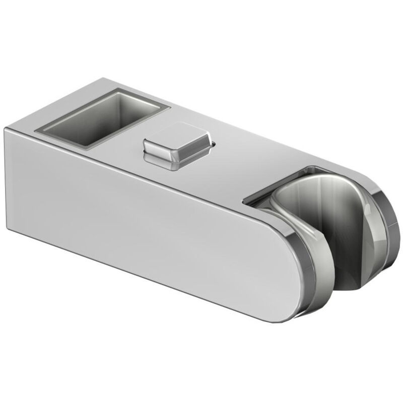 Gleitstangenhalterung Mit Handbrausehalter, Verchromt, Höhenverstellbar, Halterung Für Gleitstange 30x15