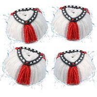 4er-set Wischmopps 2-in-1, Ersatzköpfe Für Vileda Turbo (weiß+rot)