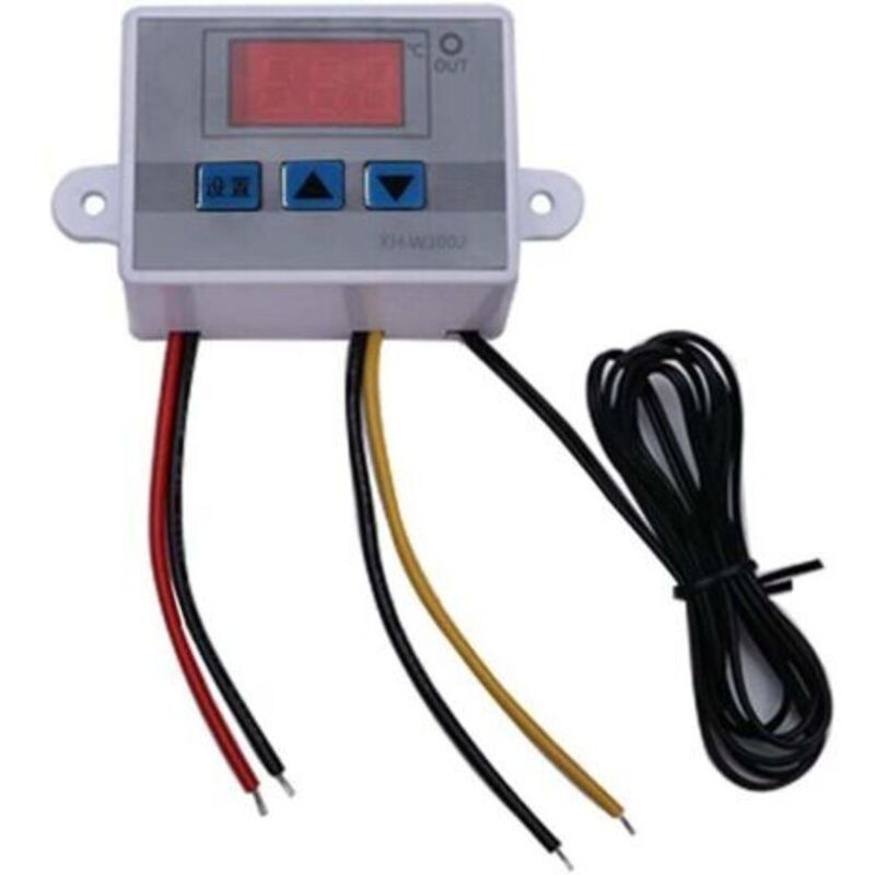 Xh-w3002 Digitaler Led-temperaturcontroller, Digitaler Thermostatschalter Mit Wasserdichtem Sensor, Programmierbarer Kühlthermostat (110v-220v 1500w 10a)