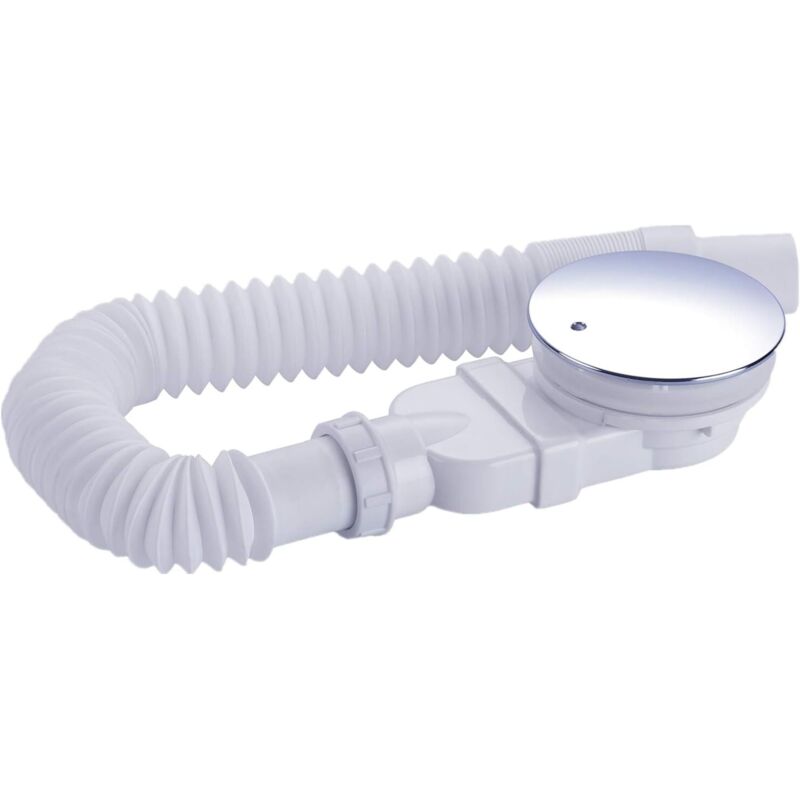 Extraplache Duschablauf 90 Mm - Abflussloch-kit Für Duschwanne, Duschsiphon Mit Geruchskontrollsystem, Haarfilter, Flexibler Schlauch
