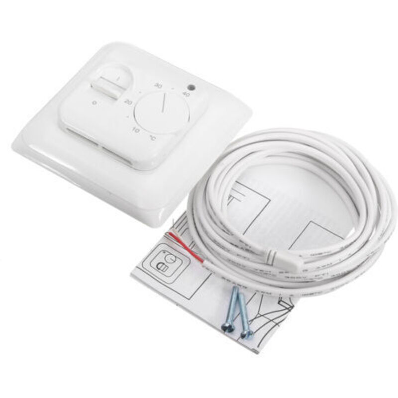 Mechanischer Thermostat Für Fußbodenheizung, 230v, 16a, Temperaturregler Mit Sensor