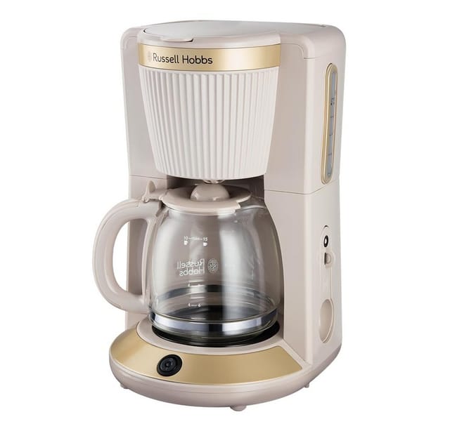 RUSSELL HOBBS Filterkaffeemaschine Stone 26781-56, 1,25l Kaffeekanne, 1,25l Glaskanne, Warmhaltefunktion, WhilTech-Brühtechnologie