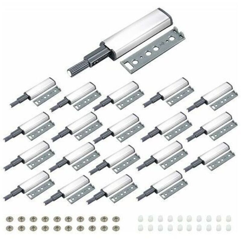20 Stück Push-to-open Magnet-schnapper Für Schranktüren, Dämpfungspuffer Für Schränke Und Schubladen, Türöffner Und -schließer Durch Druck Für Schranktüren, Schubladen, Möbel Und Schränke