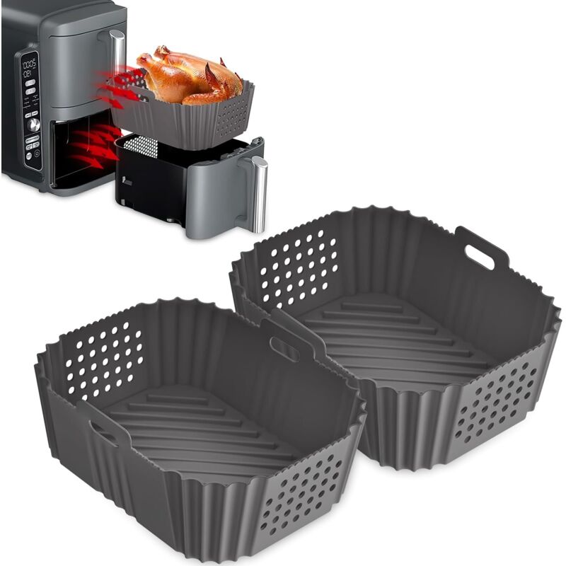 Zubehör Für Ninja Double Stack Xl Heißluftfritteuse: 2 Bpa-freie Silikonformen, Kompatibel Mit Den Modellen Ninja Sl400eu/9,5l Und Sl400eucp/9,5l.