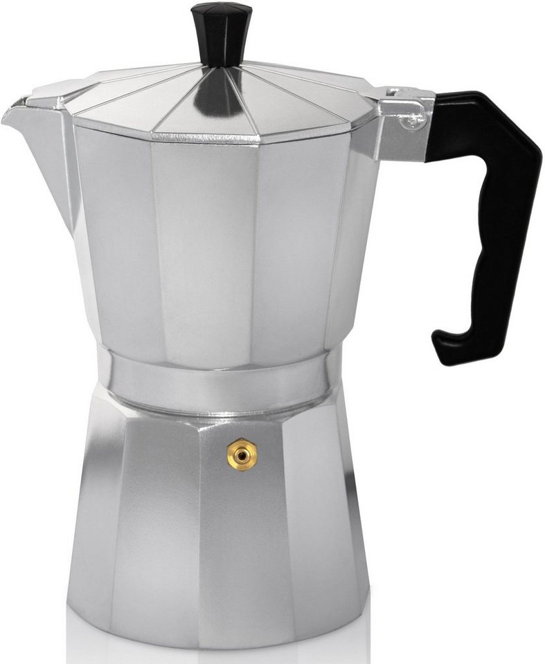 Krüger Espressokocher, 0,2l Kaffeekanne, traditionell italienisch, aus Aluminium, mit Silikon-Dichtungsring Bild 5