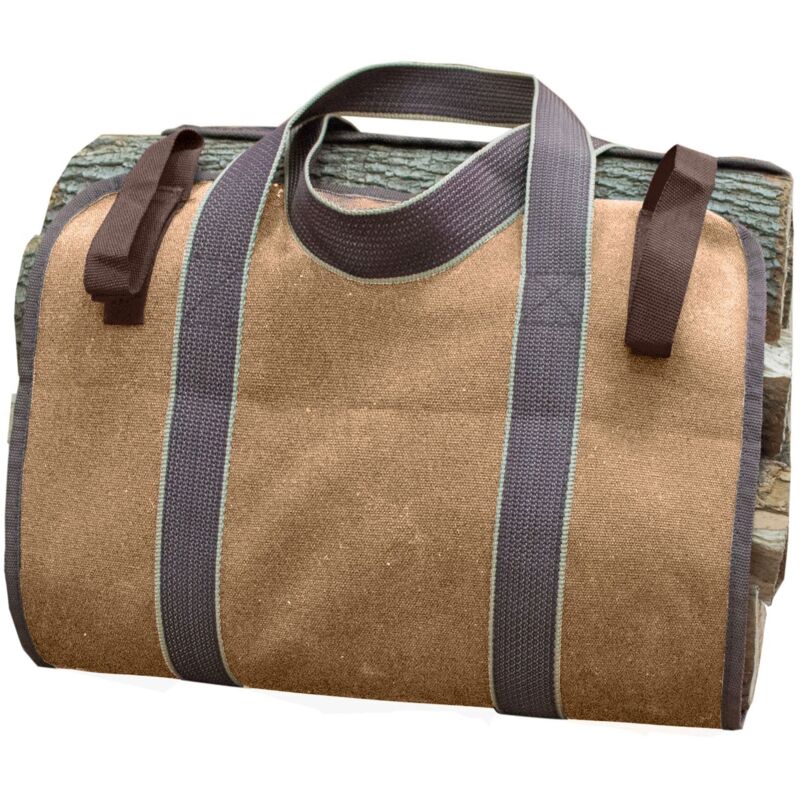 Kaminholz-tragetasche - Stofftasche Für Kaminholz, Ideal Zum Einfachen Transportieren Von Kaminholz.