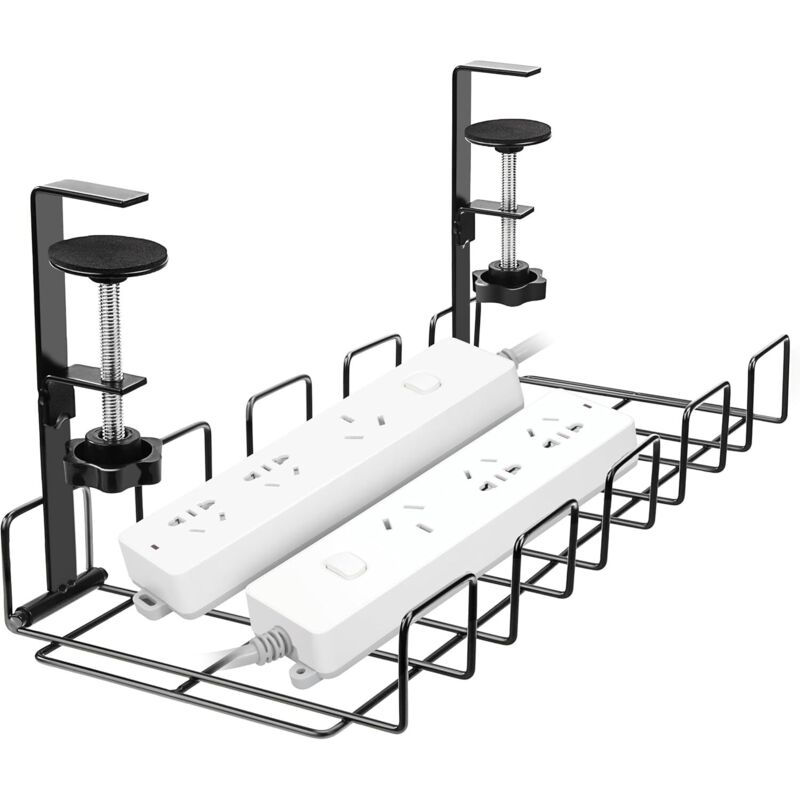 Kabelmanagement-ablage Unter Dem Tisch, Ohne Bohren, Kabelablage Mit Klemme, Kabelführung Regal Unter Dem Tisch Zur Kabelverwaltung, Für Büro Und Zuhause