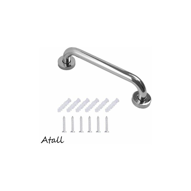 Robuste Wandmontierte Edelstahl-handlauf, Badewannengriff Für Badezimmer Und Wc, Sicherheitsgriffstange Für Behinderte, Senioren Und Kinder (30 Cm) Wc-haltegriff Für Senioren/behinderte/kinder/schwang