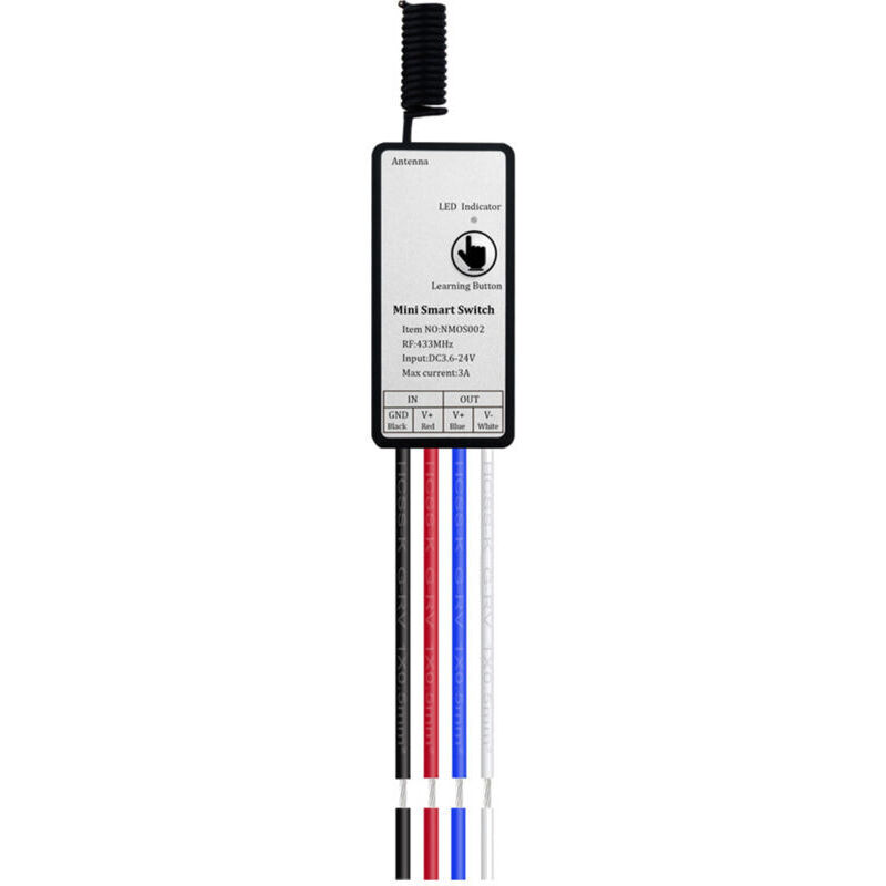Drahtlose Fernbedienung 433 Mhz Empfänger Relais Dc 3,6v 6v 12v Modul 1 Kanal Für Led-lampe Diy