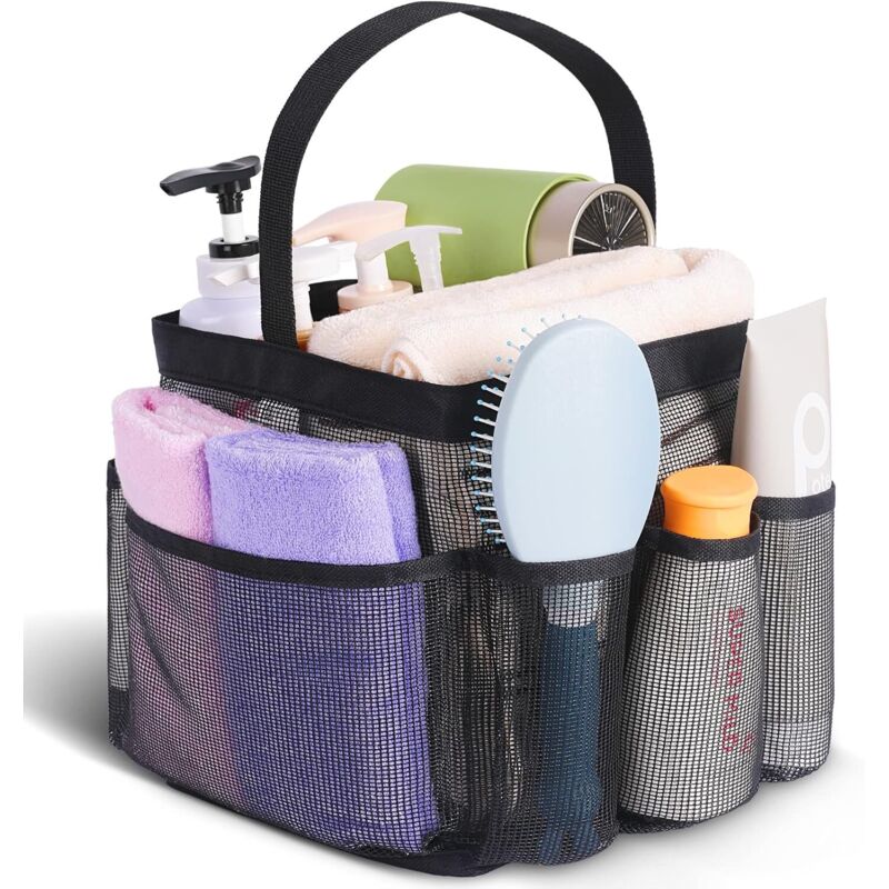 Tragbarer Duschbeutel Aus Mesh Für Studenten-essentials, Große Duschtasche Mit 8 Fächern Für Strand, Pool Und Fitnessstudio.