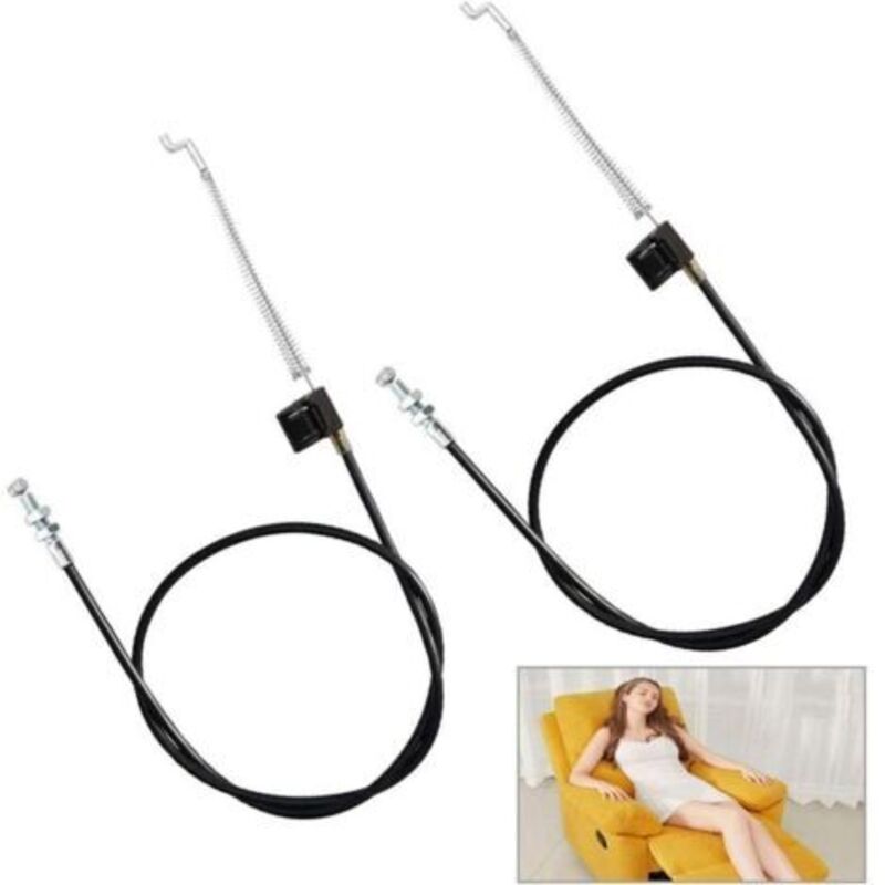 2 Stück Ersatzkabel Für Neigungshebel, Langlebiges Kabel 96 Cm, Ersatzteile Für Liegestühle, Sofas Und Sessel