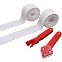 Dichtungsband, 2 Rollen Duschband + 2 Dichtungswerkzeuge, Badezimmer Silikonfugen Klebeband Pe Selbstklebend Für Küche, Toilette Und Bad-ecken