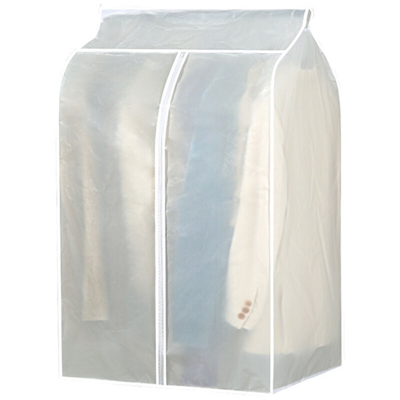 Kleiderschutz – Bügelschutzhülle – Wasserdichter Aufhängebeutel 50x80x120 Cm – Peva Weiß