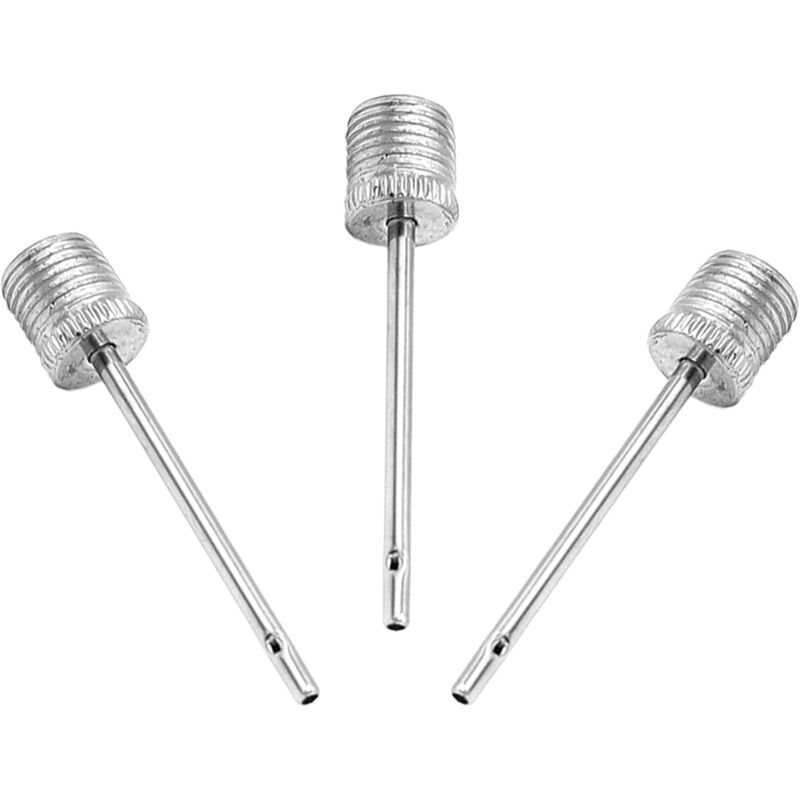 Set Aus 3 Edelstahlnadeln Für Luftpumpen, Ideal Zum Aufblasen Von Fußball-, Basketball-, Fußball-, Volleyball-, Netball-, Handball-, Wasserball- Und Allen Anderen Bällen