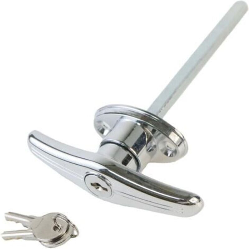 Metall-garagentürgriffschloss, Zinklegierungskörper, 2 Schlüssel, Rostbeständig, Einfache Installation Zur Verbesserung Der Sicherheit, Sicherheits-zinklegierungsschloss