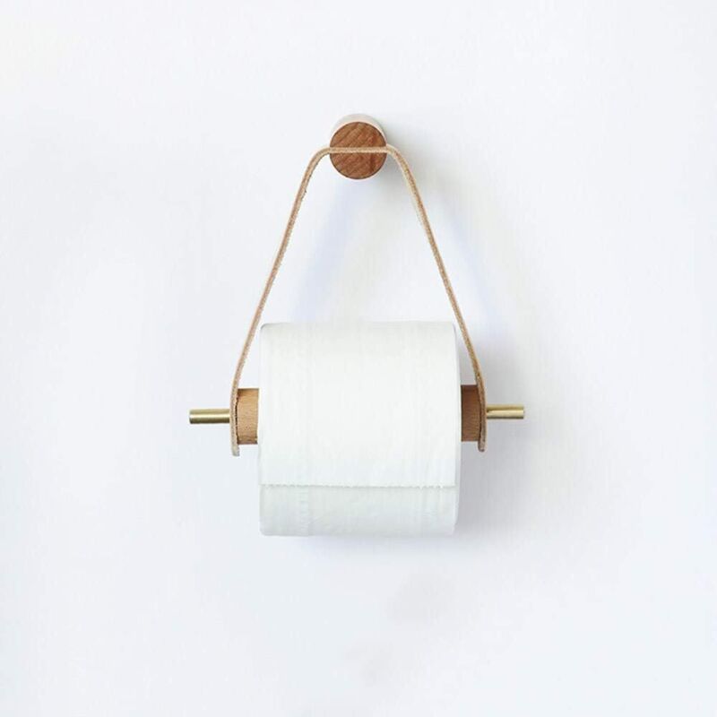 Kreativer Nordischer Holz-papierrollenhalter, Toilettenpapierhalter Für Das Bad, Taschentuchbox, Badezimmeraccessoires