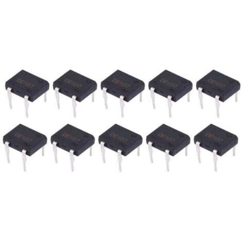 Db107 Brückengleichrichter-diode 1a 1000v 4-pin Für Haushaltsgeräte Und Industrielle Elektronikschaltungen (10 Stück)
