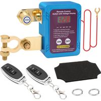 Auto-notausschalter Mit Fernbedienung, 12 V 240 A Batterie-trennschalter, Automatischer Ausschalter Mit Led-spannungsanzeige Für Auto Und Lkw