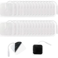 30 Stück Quadratische Elektrodenpads 50x50 Mm, Pads Für Elektroden, Massagepads, Ersatz-elektrodenpads Zur Linderung Von Muskelermüdung (30 Weiß) H232