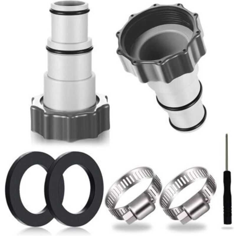 2er-pack Pool-schlauchadapter, Pooladapter, Adapter Für Intex-pools, Pool-schlauchadapter, Schlauchadapter Für Pumpen, Anschluss Für Poolschläuche Ø 32 Und 38 Mm