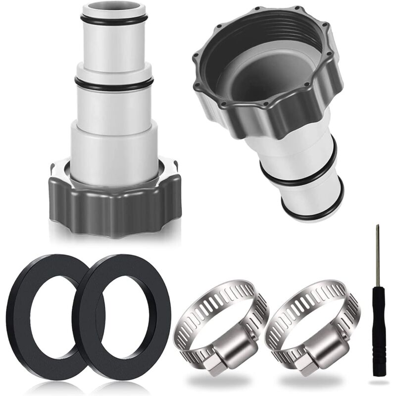 2 Stück Pool-schlauchadapter, Pooladapter, Adapter Für Intex-pools, Pool-schlauchadapter, Schlauchadapter Für Pumpe, Pool-schlauchanschluss Ø 32 Und 38 Mm