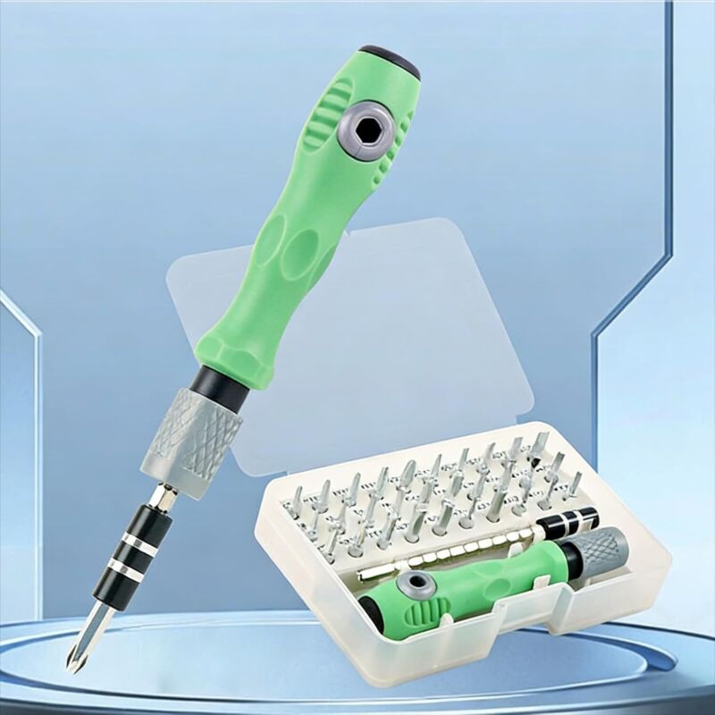32-teiliges Set Magnetischer Präzisionsschraubendreher, Professionelles Werkzeugset Für Die Reparatur Von Brillen, Uhren, Laptops, Elektronikgeräten Und Schmuck, Tragbar.