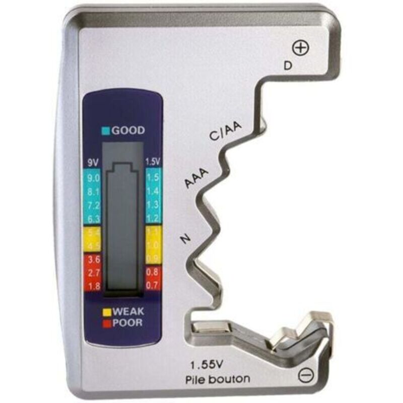Universal Digitaler Batterietester Für C, Aa, Aaa, D, N, 9v, 1,5v Knopfzellen – Kleiner Mini-batterietester