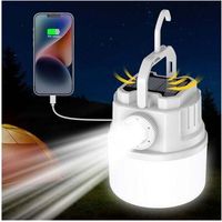 Aktualisierte, Wiederaufladbare Campinglampe 2023, Led-zoom-licht Von Balkwan Für Stromausfälle, 5000-mah-solar-taschenlampe, Notlicht, 48 Stunden Akkulaufzeit, Ideal Zum Wandern