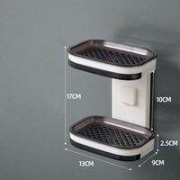 Wandmontierte Seifenbox Für Badezimmer Mit Doppelschicht