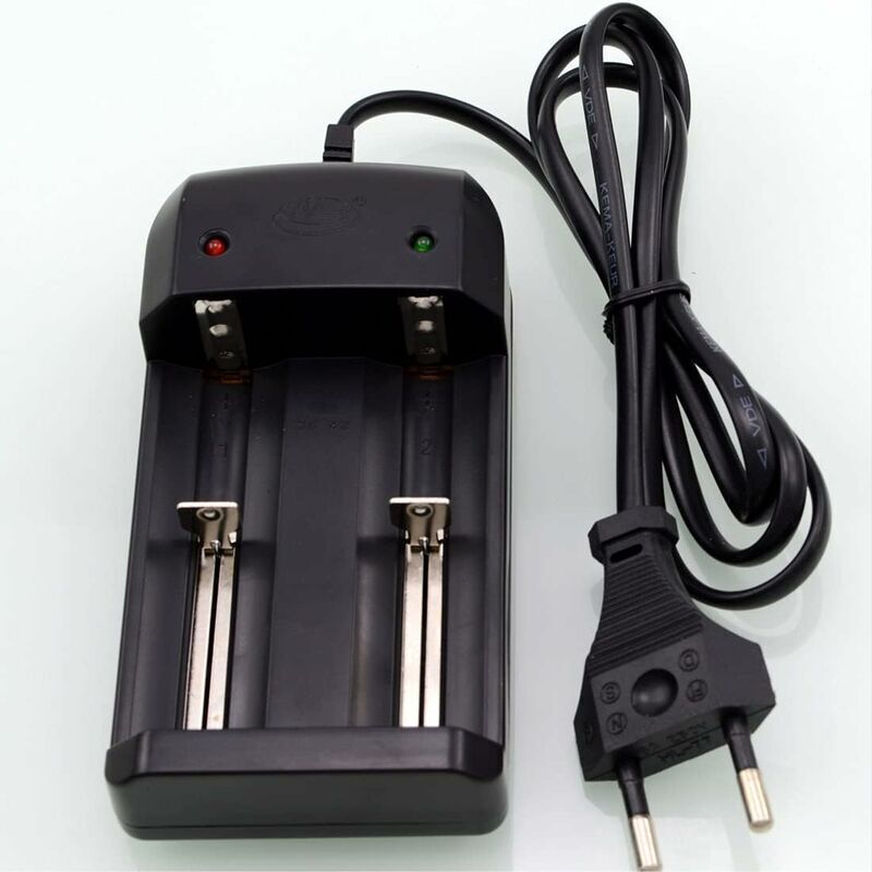 Ladegerät Für Lithium-batterien – Doppel-ladegerät Kompatibel Mit 26650, 22650, 18650, 18350, 17500, 16340, 14500, 10440, 1001-0050 Und Aa/aaa, Universelles Doppelschacht-ladegerät Für Ni-mh-batterien