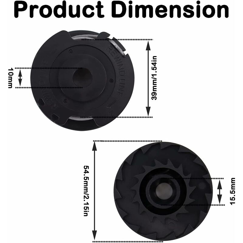 Ersatzspulen Für Trimmerfaden, 4 M X 1,6 Mm, Kompatibel Mit Art 23sl Und Art 26sl, 3 Stück
