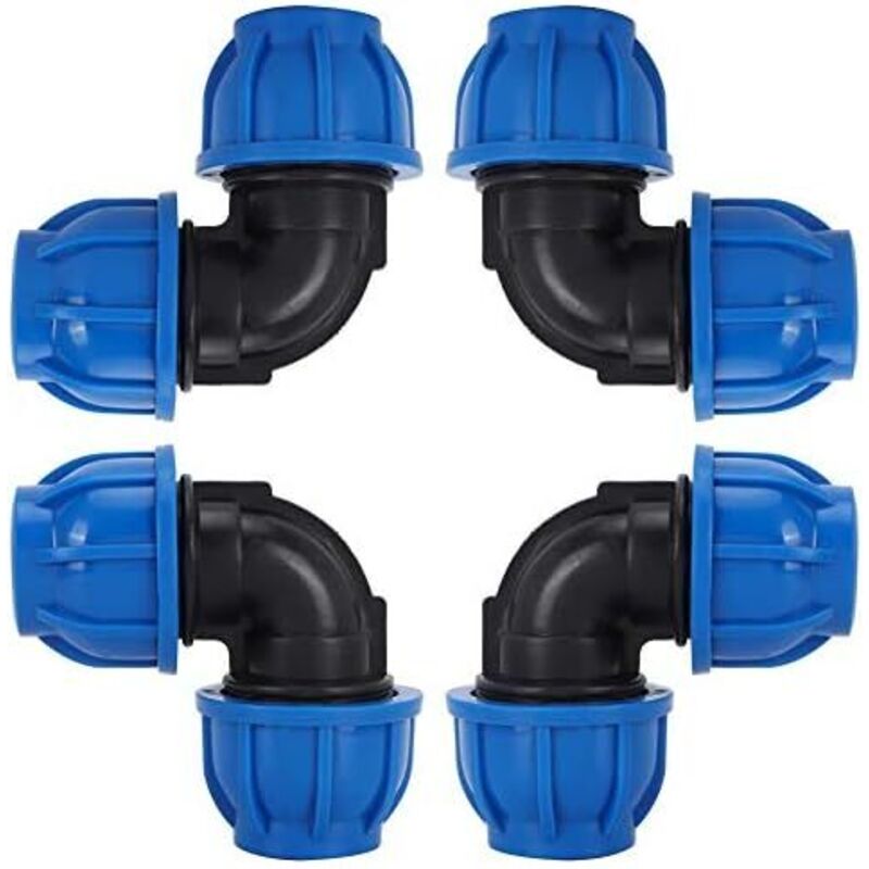 Pe-knie Aus Kunststoff 25 Mm Gleich Für Polyethylenrohr Ø 25, Kniestück Für Kunststoff-wasserleitung Pe, Schnellverschlusszubehör Für Trinkwasserfilter (ø 25)
