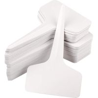 Pflanzenschilder Und Markierer, 100 Schilder, Wasserdicht, Gartenaccessoires 6 Cm X 10 Cm Weiß H209
