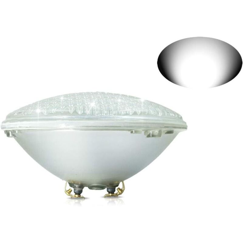 18-w-led-poolleuchte, Weiß, Par56, 12 V Dc/ac, Wasserdicht Ip68, Unterwasserbeleuchtung, Ersetzt 150-w-halogenlampen