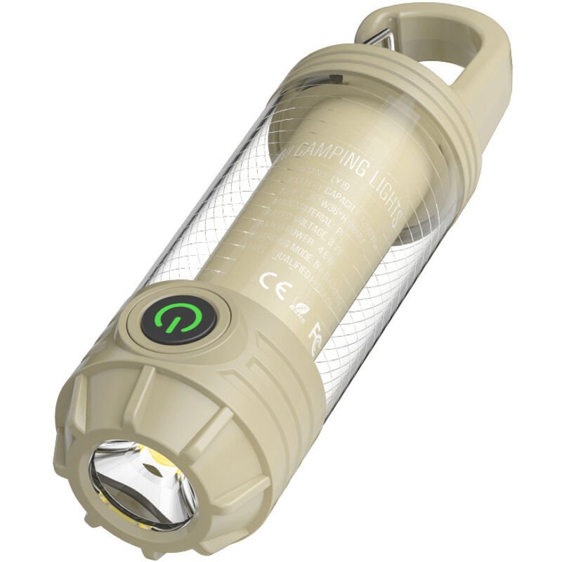 Campinglampe – Mini Led-laterne, Wiederaufladbar – Abs – Khaki
