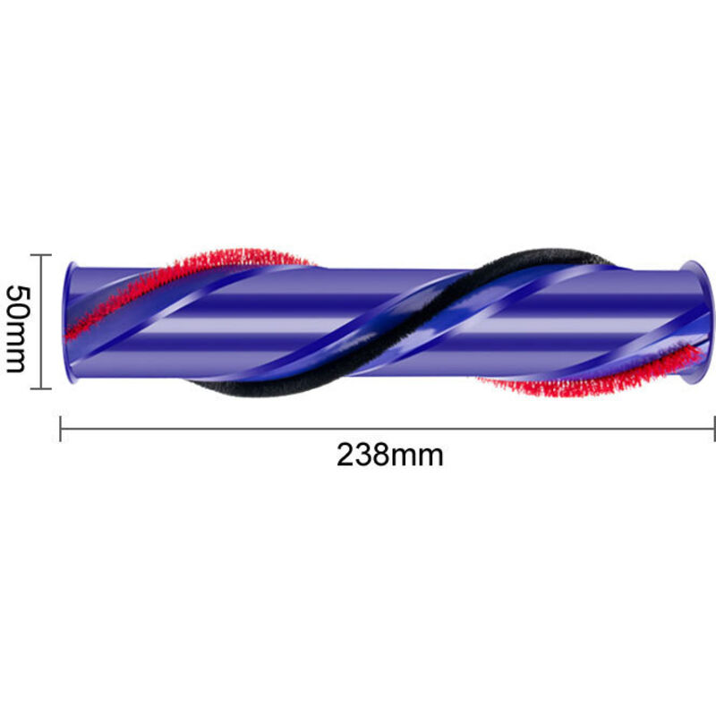 Walzenbürste Für Dyson V10, Reinigungsbürste Mit Schraube Für Dyson V10 (3-stift-antrieb, 50 Mm Durchmesser), Bürstenwalze Für Dreieckigen Motorkopf Des V10