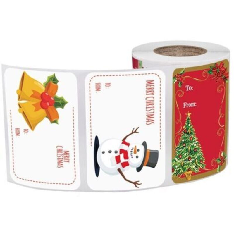 Satz Von 250 Selbstklebenden Weihnachts-geschenkanhängern Für Geschenktüten, Karten, Umschläge, Aufkleber Für Geburtstag, Hochzeit Und Feiertage