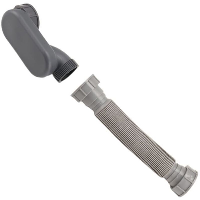 1 1/2 Zoll Siphon-flexschlauch Für Badewanne Und Dusche, Flacher Ablaufschlauch Mit Standfuß