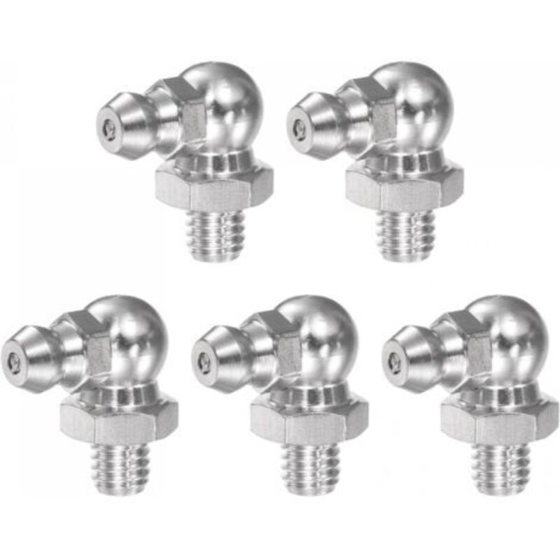 90-grad-hydraulik-schmiernippel Aus Edelstahl 201, Gewinde M6 X 1 Mm, 121 Stück