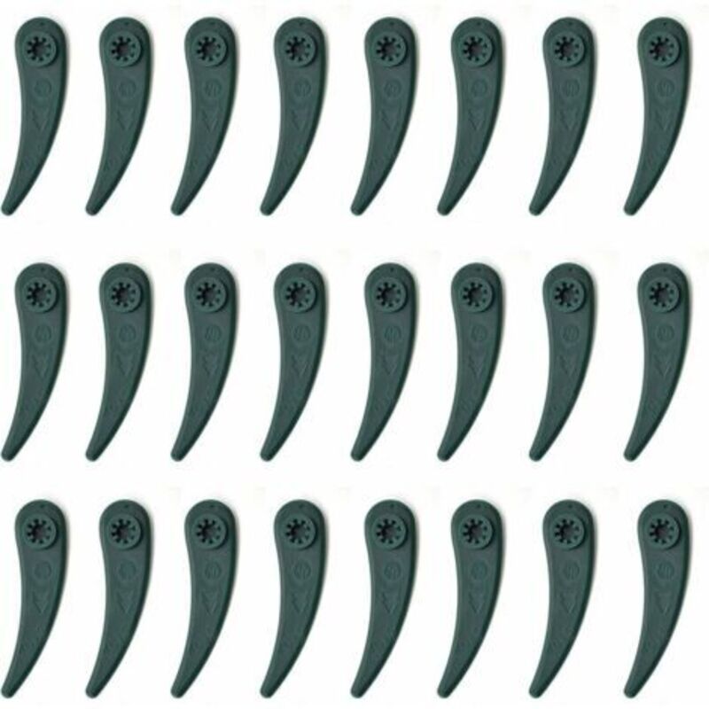 Set Mit 24 Ersatzklingen Aus Kunststoff Für Bosch Durablade Art 23-18 Li Und Art 26-18 Li Rasentrimmer