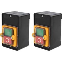 Set Aus 2 Wasserdichten Drucktastenschaltern, 10 A, 220 V, Staubdicht Für Bohrmaschinen Und Heimwerkerprojekte