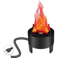 1 Falsche Led-3d-flamme – Elektrischer Kaminfeuer-effekt – Für Weihnachten, Halloween, Festivals, Events, Partys, Clubs