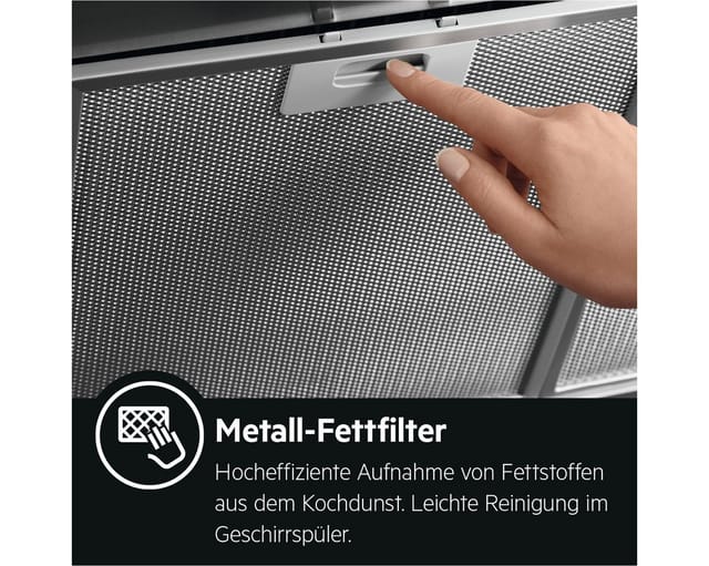 AEG Deckenhaube DBB3651M DBB3651M, mit leistungsstarkem Motor, mit LED-Beleuchtung, spülmaschinenfest
