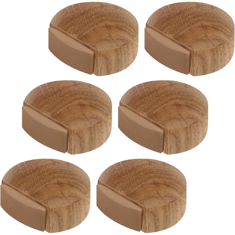 6 Stück Türstopper Aus Holz – Selbstklebende Türstopper Für Böden Und Parkett – Klebe-türstopper – Türfeststeller