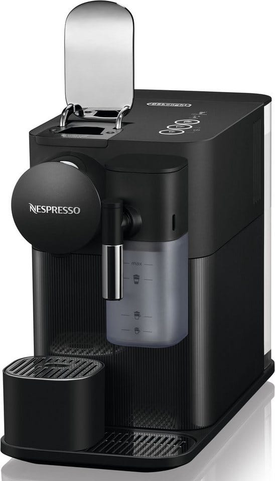 NESPRESSO Kapselmaschine Lattissima One EN510.B von DeLonghi, Black, inkl. Willkommenspaket mit 7 Kapseln