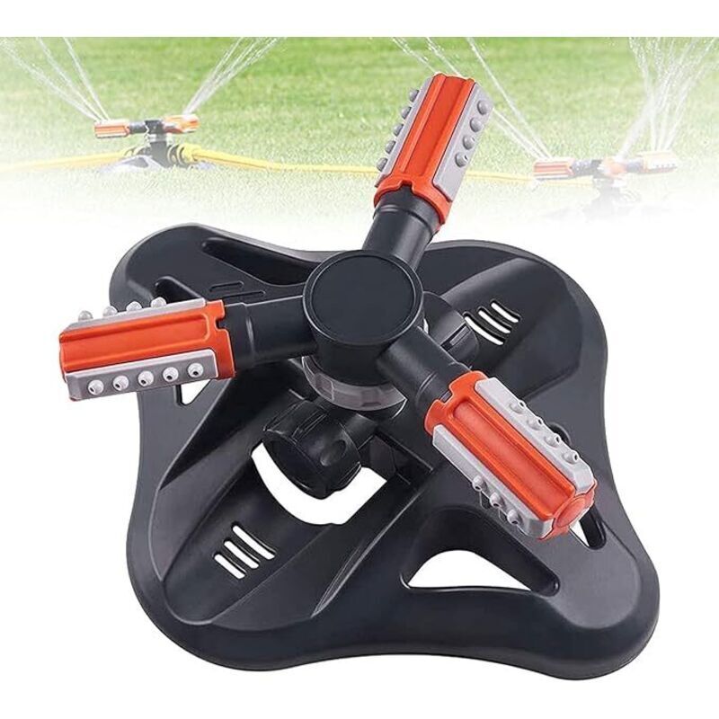 Gartenbewässerung, Automatische Bewässerung, 360° Drehbarer Automatischer Sprinkler, 3-arm-bewässerung, Bewässerungssystem Für Rasen Und Garten
