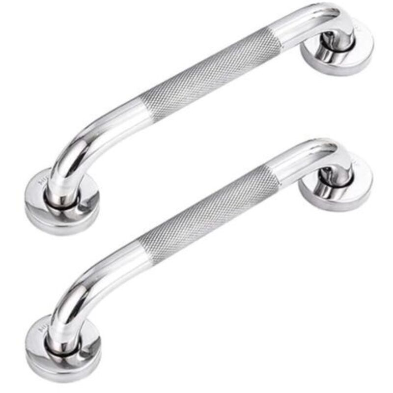 2er-set Badezimmer-griffstangen Aus 304 Edelstahl Mit Rutschfestem Griff, Für Badewanne, Toilette, Badezimmer Und Treppengeländer