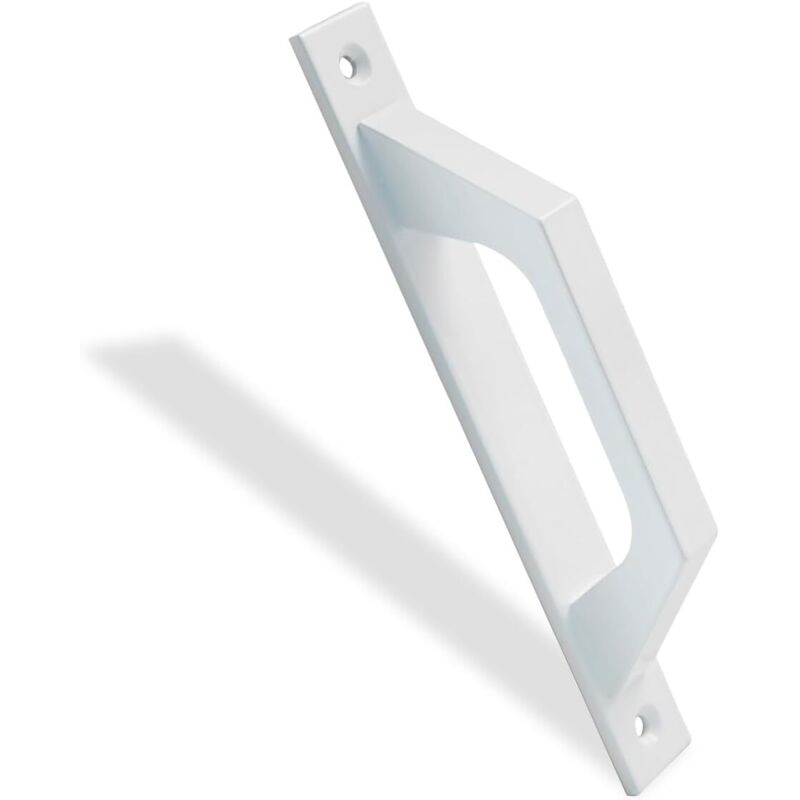 Aluminium-türgriff Rechts Für Schiebetüren Oder Drehtüren 198 X 25 X 40 Mm Funktionaler Und Komfortabler Rechter Türgriff Farbe Weiß