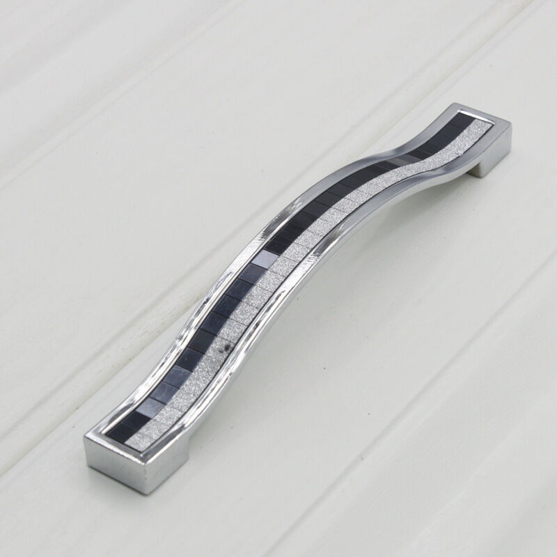 6er-set Glänzende Kristall-griffe Für Schränke, Strass-schubladengriffe, Moderne Schrankgriffe, Möbel-türgriffe, Lochabstand 160 Mm