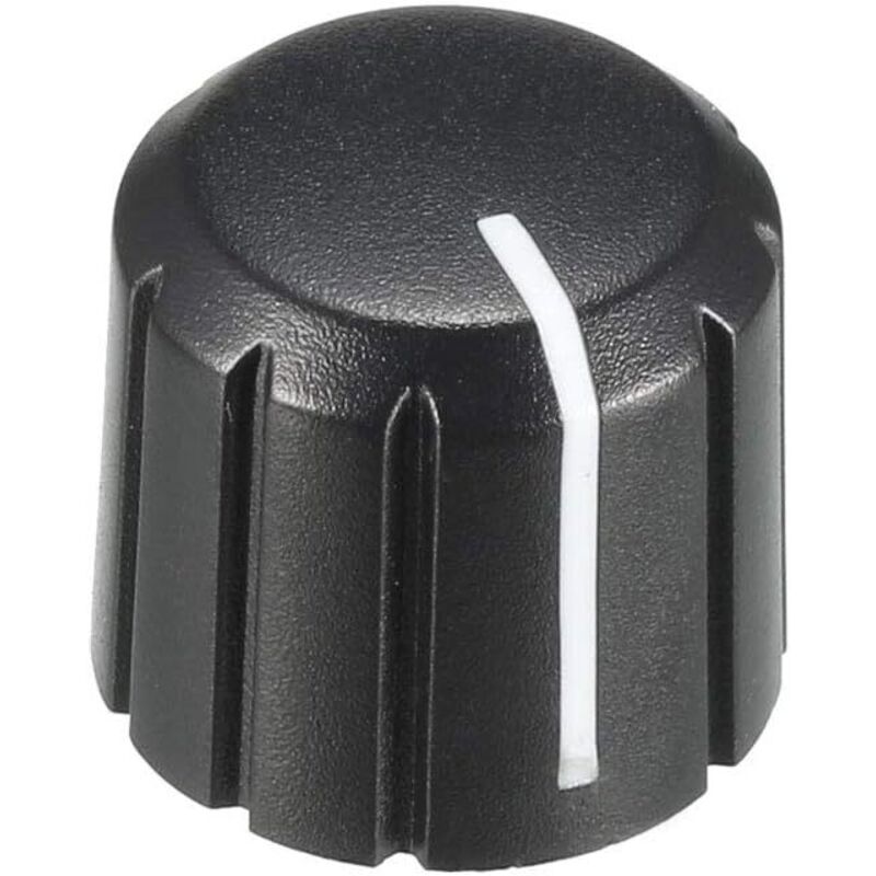 20 Stück Potentiometerknöpfe, 6 Mm Bohrungsdurchmesser, 14,8 X 13,4 Mm, Aus Kunststoff, Drehbar, Für Gitarrenlautstärke